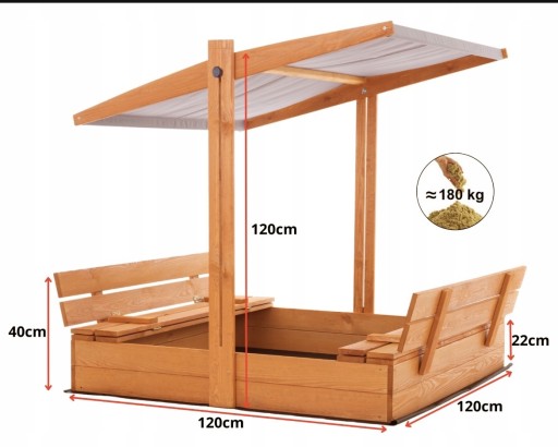 Zdjęcie oferty: Piaskownica drewniana 250 kg SunWood