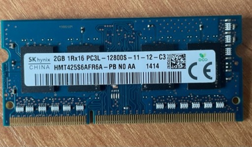 Zdjęcie oferty: SK HYNIX 2GB 1RX16 PC3L-12800S-11-12-C3