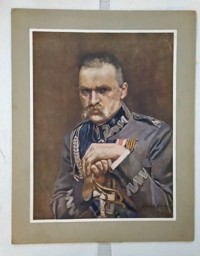 Zdjęcie oferty: WOJCIECH KOSSAK Portret Marszałka Józefa Piłsudski