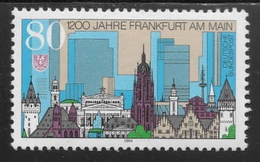 Zdjęcie oferty: RFN 1200 lat Frankfurtu nad Menem 1721**