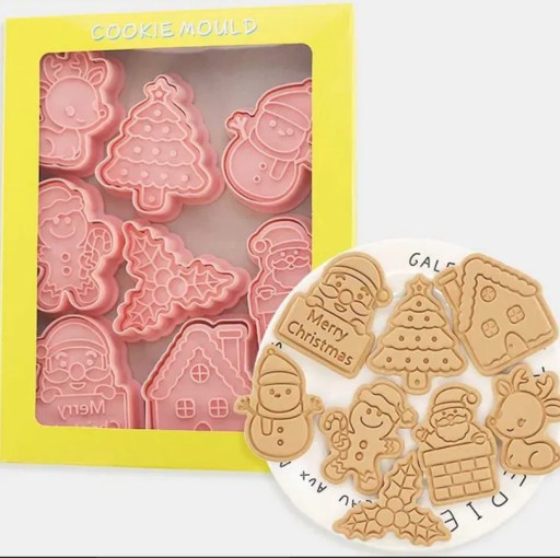 Zdjęcie oferty: Zestaw 8 Foremek do Ciastek i Pierników – Boże Narodzenie