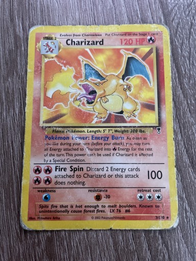 Zdjęcie oferty: Pokemon TCG karta Charizard  3/110 2002 non holo