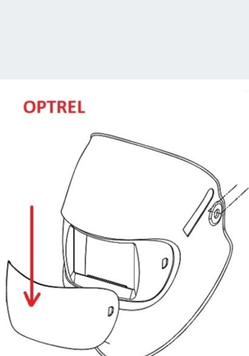 Zdjęcie oferty: Szybka zewnętrzna zaokrąglona do przyłbica OPTREL