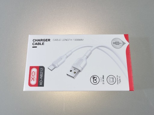 Zdjęcie oferty: XO Kabel USB-C Szybkie Ładowanie 2.1A 100 cm TYP C