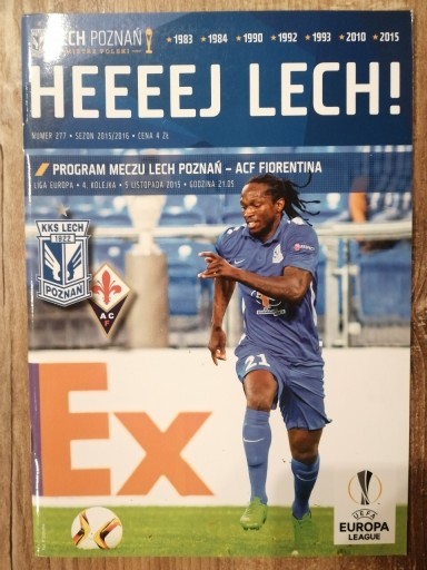 Zdjęcie oferty: Program Lech Poznań ACF Fiorentina 2015