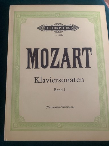 Zdjęcie oferty: Mozart Klaviersonaten Band I. Edition Peters.