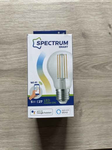 Zdjęcie oferty: Żarówka LED E27 Spectrum SMART TUYA WIFI CCT 5W filament 680lm