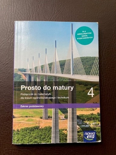 Zdjęcie oferty: Prosto do matury 4 - podręcznik do matematyki