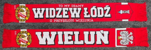 Zdjęcie oferty: Szal Widzew Ruch Wisła Elana firma OK