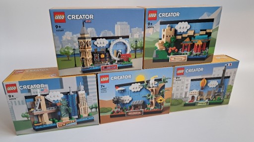 Zdjęcie oferty: Lego 40519, 40568, 40569, 40651, 40654 Pocztówki