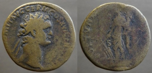 Zdjęcie oferty: Rzym,Imperium,Domitianus 81-96 n.e.braz,rzadki