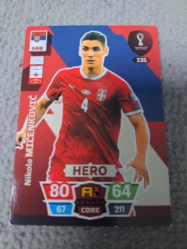 Zdjęcie oferty: FIFA World Cup Qatar 235 Hero Nikola Milenković