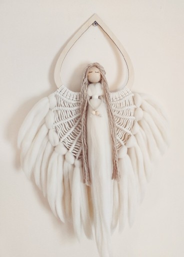 Zdjęcie oferty: Anioł z wełny czesankowej