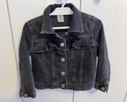 Zdjęcie oferty: H&M super jeansowa kurtka katana falbanka 4-5 lat 