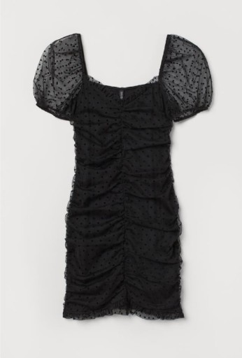 Zdjęcie oferty: Czarna siateczkowa sukienka H&M rozmiar M