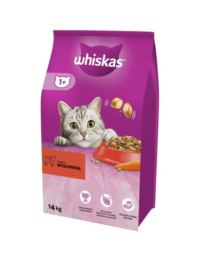 Zdjęcie oferty: Karma dla kota Whiskas adult 14 kg z wołowiną.