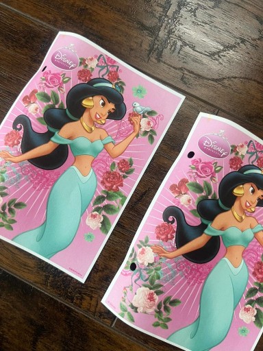 Zdjęcie oferty: 2 karteczki do segregatora jasmine disney