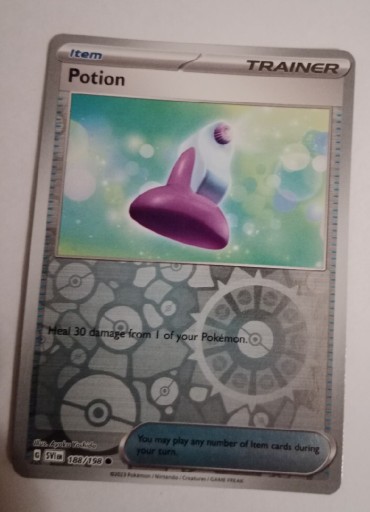 Zdjęcie oferty: Karta Pokemon Trainrer Potion (SVI 188) HOLO