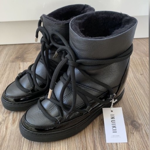 Zdjęcie oferty: śniegowce Inukii Sneaker Gloss Black 36 czarne 