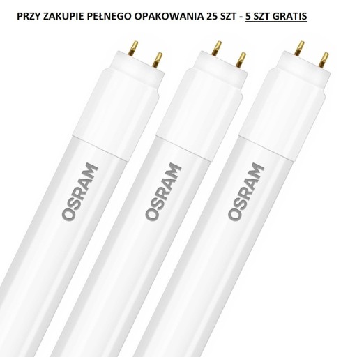 Zdjęcie oferty:  Świetlówka LED Osram SubstiTube Pure 0.6m 9W G13 