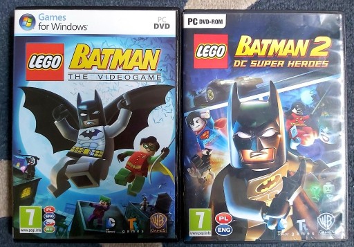 Zdjęcie oferty: BATMAN_LEGO CZ.1 i 2  -  PC DVD 