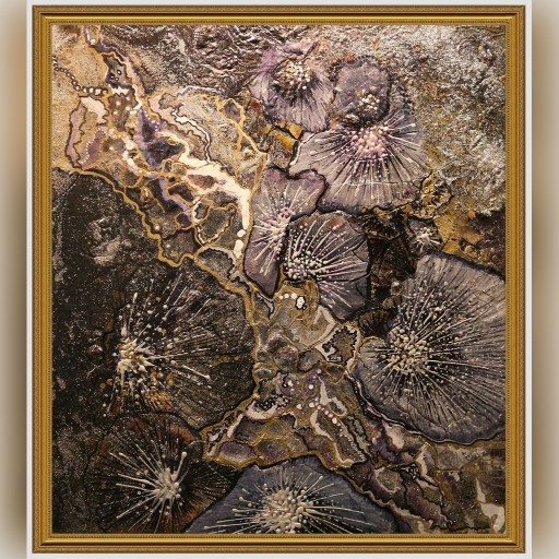 Zdjęcie oferty: Obraz olejny - Perły srebrne - 44 x 50 cm