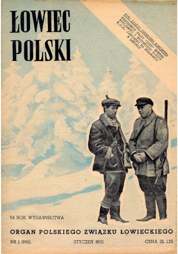 Zdjęcie oferty: Łowiec Polski - nr 1 1952