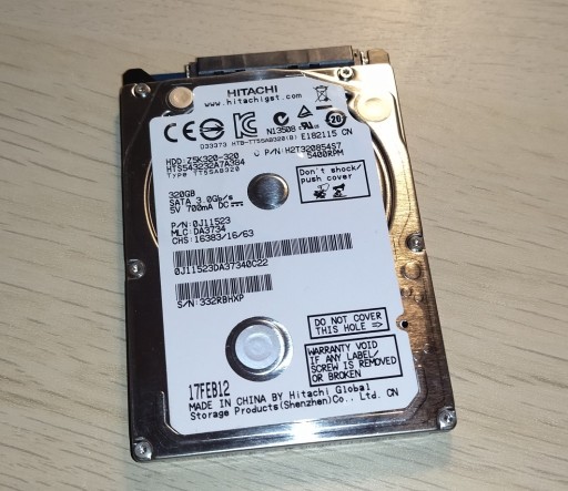 Zdjęcie oferty: Dysk 320GB Hitachi Z5K320-320