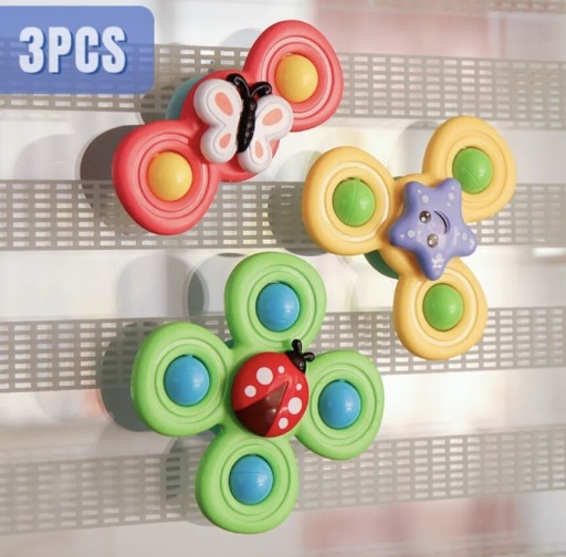 Zdjęcie oferty: NOWE Spinnerki przyssawki zabawki dla dzieci 3szt.