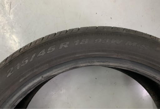 Zdjęcie oferty: Pirelli P Zero Nero 215/45 R18 93W M+S 7,5 mm kpl