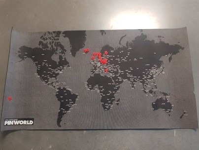 Zdjęcie oferty: Mapa świata na ścianę - z pinezkami, filcowa Pin W