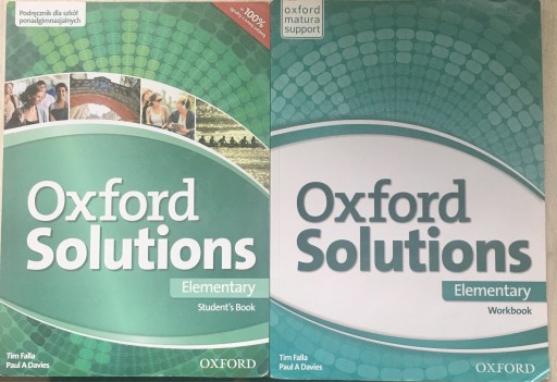 Zdjęcie oferty: Oxford Solutions Elementarny Book i Workbook