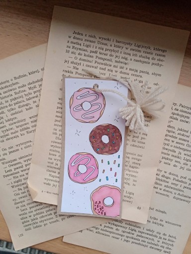 Zdjęcie oferty: Zakładka do książki Handmade Donut 