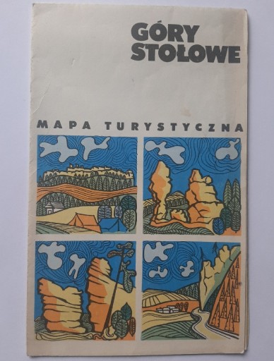 Zdjęcie oferty: Góry stołowe  mapa turystyczna 1985 rok