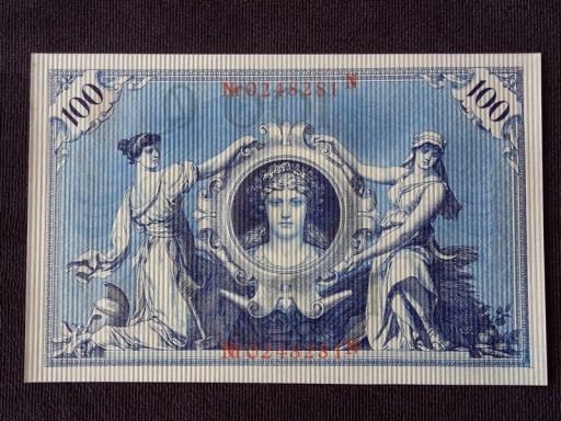 Zdjęcie oferty: Kolekcjonerskie banknot 100 marek 1908 r stan 1