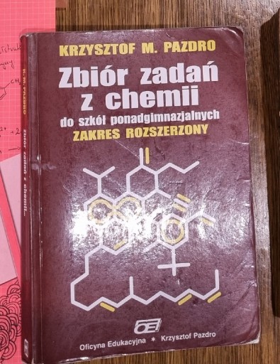 Zdjęcie oferty: Zbiór zadań z chemii Pazdro zakres rozszerzony 