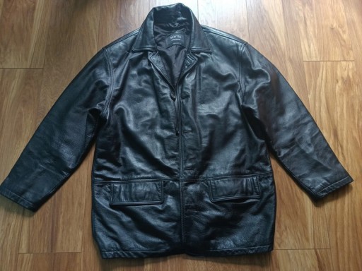 Zdjęcie oferty: Czarna kurtka skórzana męska Montes Leatherwear XL