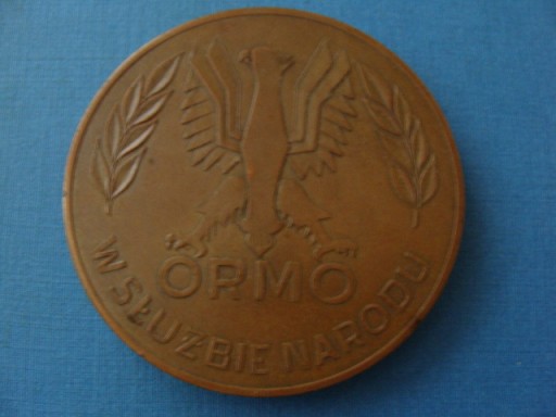 Zdjęcie oferty: W służbie narodu, medal ORMO.