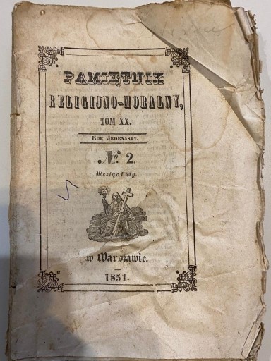 Zdjęcie oferty: Pamiętnik Religijno-Moralny, 1851