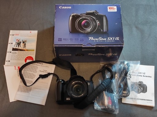 Zdjęcie oferty: Canon PowerShot SX1 IS aparat kompaktowy HD
