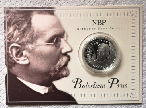 Zdjęcie oferty: Moneta 10 zł 2012 r. Bolesław Prus plus blister 