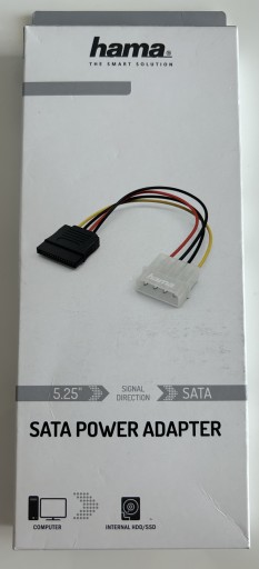 Zdjęcie oferty: Kabel Hama redukcja SATA power adapter