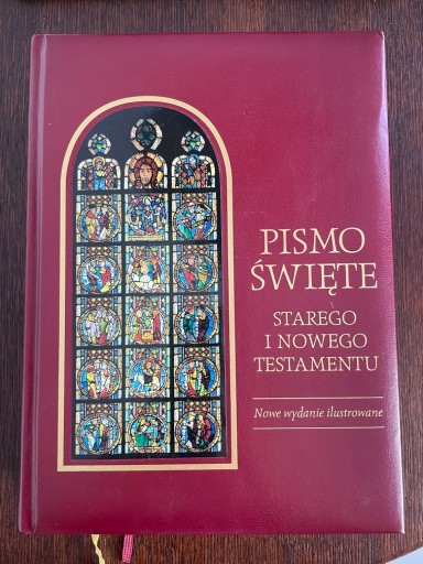 Zdjęcie oferty: Biblia duża na komunię złoty brzeg