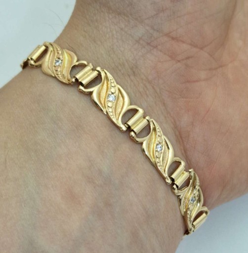 Zdjęcie oferty: Złota damska bransoletka 585 10,2g 18,5cm