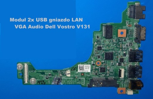 Zdjęcie oferty: Moduł USB x2 VGA Audio Lan Dell Vostro V131