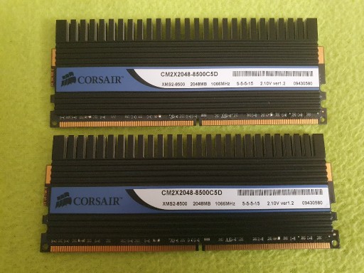 Zdjęcie oferty: Corsair Dominator CM2X2048-8500C5D - 2x2GB DDR2