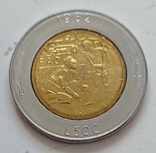 Zdjęcie oferty: San Marino - 500 lira - 1982r. 