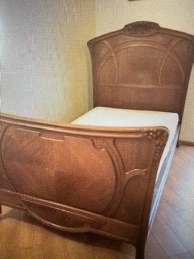 Zdjęcie oferty: Łóżko secesyjne rzeźbione XIX w