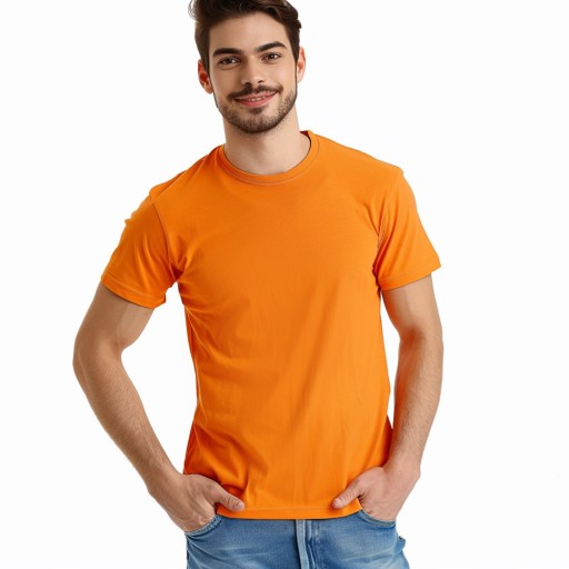 Zdjęcie oferty: 3-pak Klasyczny T-shirt Koszulka Pomarańczowa XXL