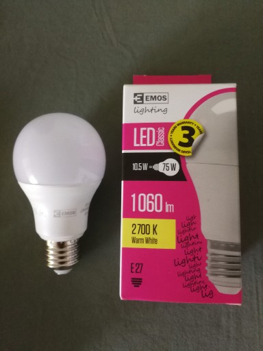 Zdjęcie oferty: ŻARÓWKA LED 10,5W E27 A60 1060l / 3 lata gwarancji